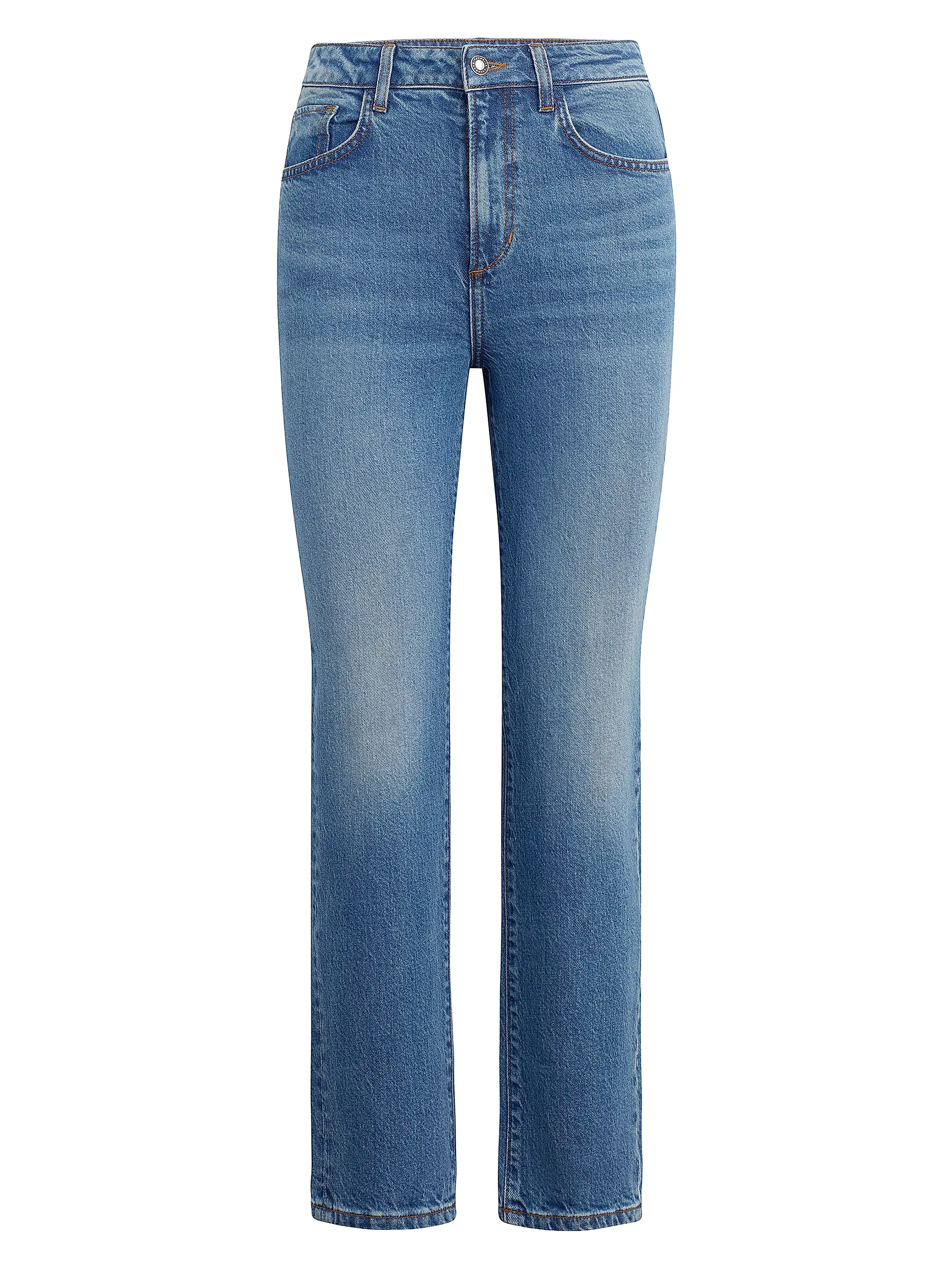The Valentina Super High-Rise Straight Jeans