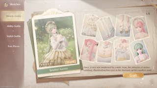 Wishful Aurosa outfit requirements for Infinity Nikki PC Gamer