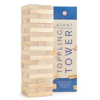 wooden toppling tower toy