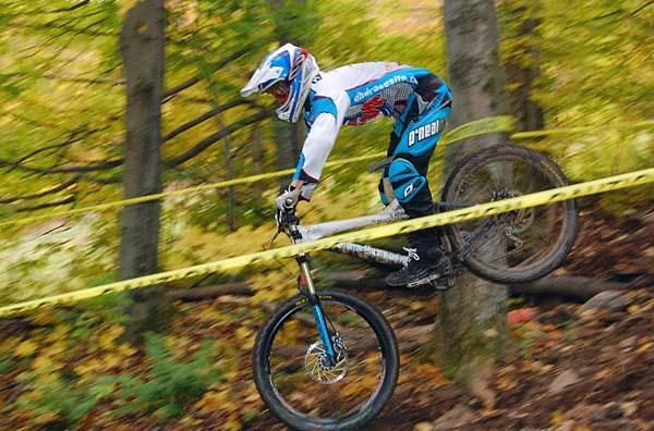 This rider appears to do a nose wheelie.
