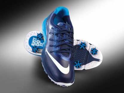 Nike lunarlon golf shoes hot sale blue