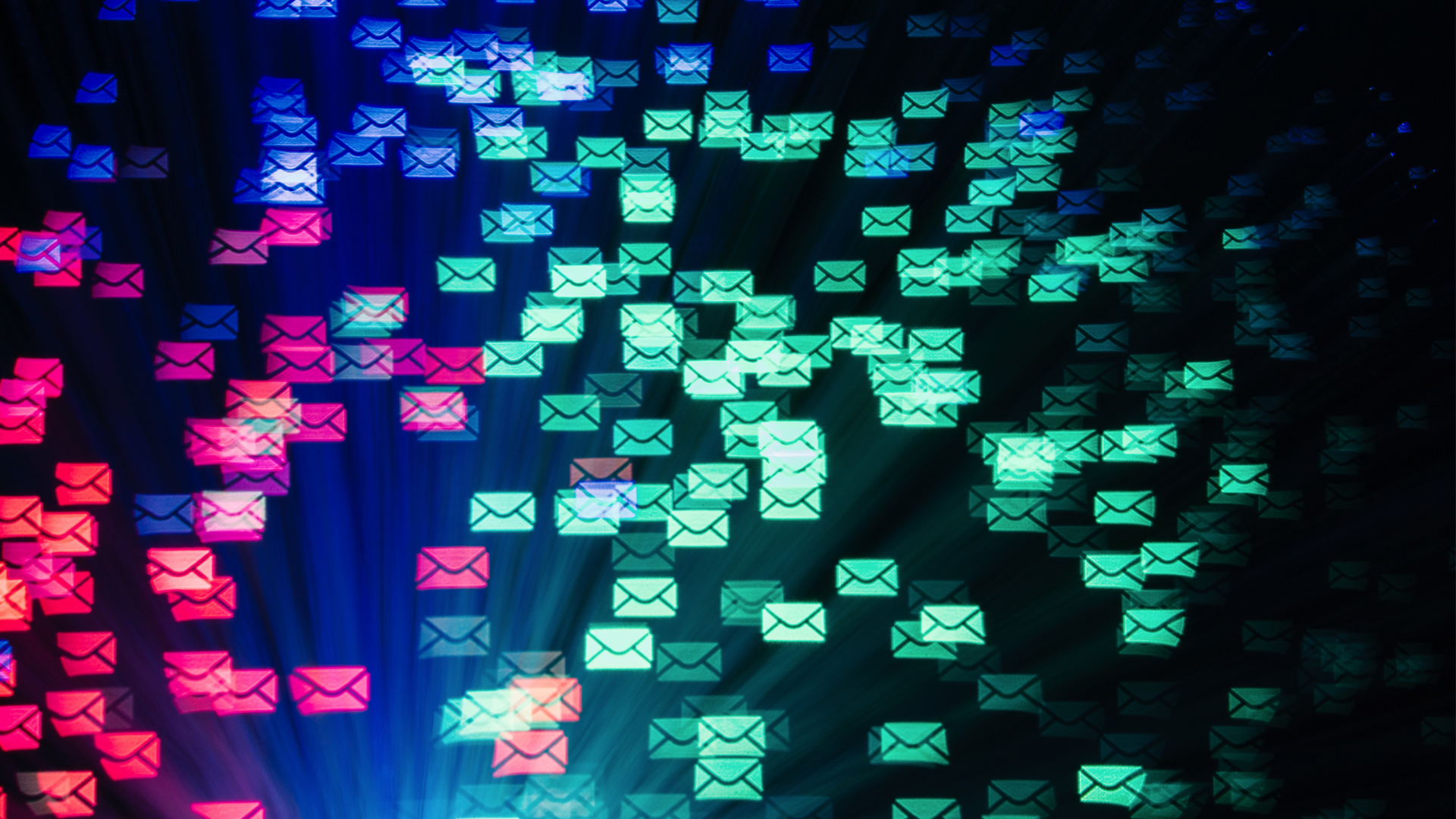 Email security multicoloured mockup image