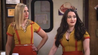 kat dennings and beth behrs on 2 broke girls