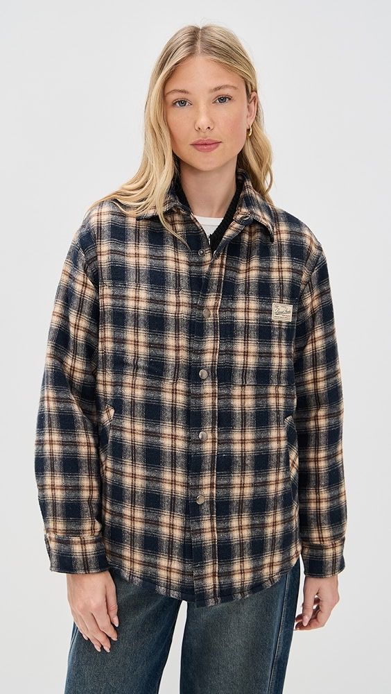 Dunst Unisex Quilted Check Flannel Shirt
