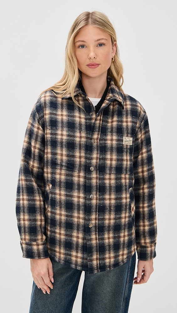 Dunst Unisex Quilted Check Flannel Shirt