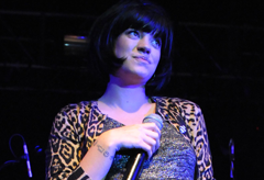 Lily Allen and baby bump hit the stage - London, Koko, pregnant, heavily, blooming, Professor Green, see, pics, pictures, performs, performance, sings, celebrity, news, Marie Claire