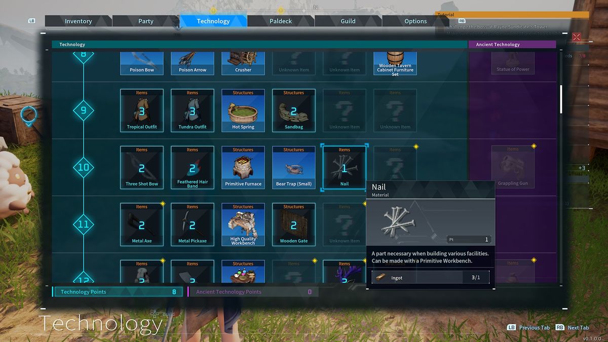 Palworld Nails How to craft and unlock Nails TechRadar