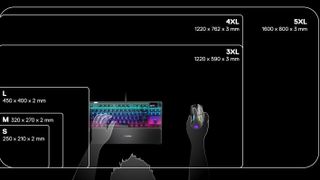 SteelSeries QCK Size Guide