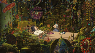 Sophie and Howl in Howl's Moving Castle.