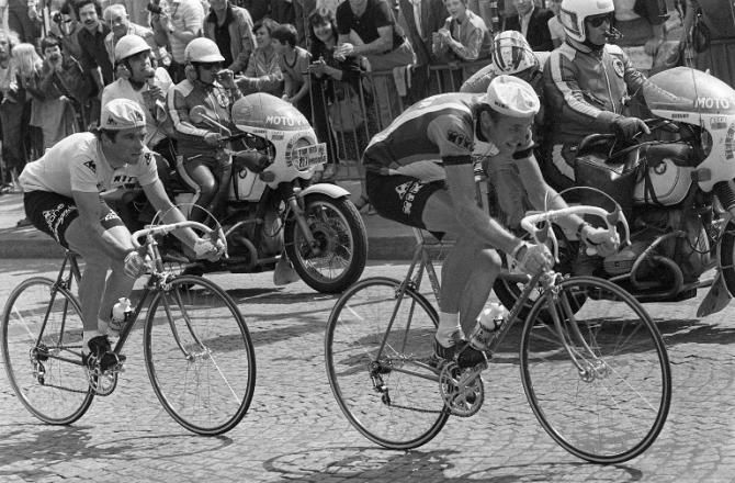 Bernard Hinault chased down Joop Zoetemelk when he had the audacity to attack on the final stage in the 1979 Tour de France.