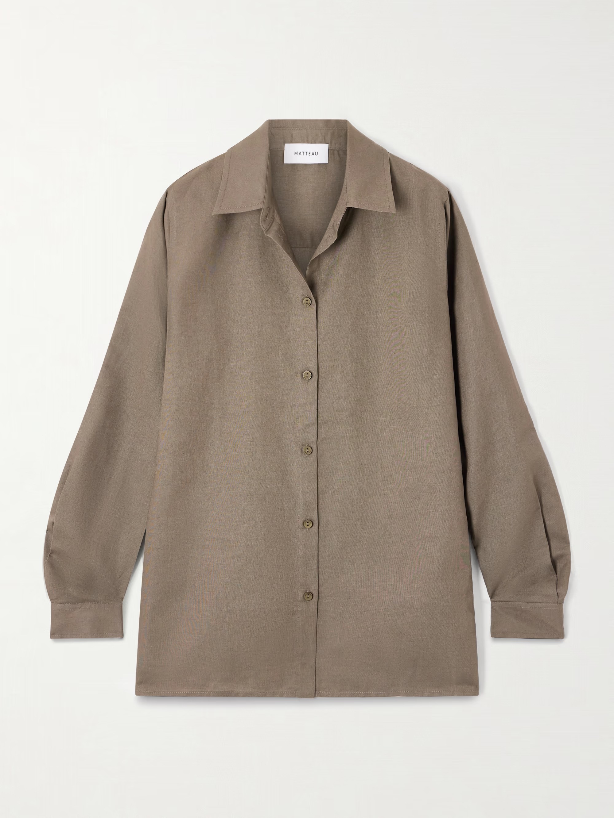 Matteau Linen and cotton-blend shirt