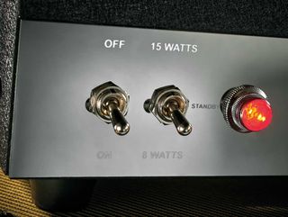 As with the Tiny Terror, the Trailblazer’s standby switch has two ‘on’ positions, one delivering around 15 watts on full power, the other attenuated down to around eight watts.