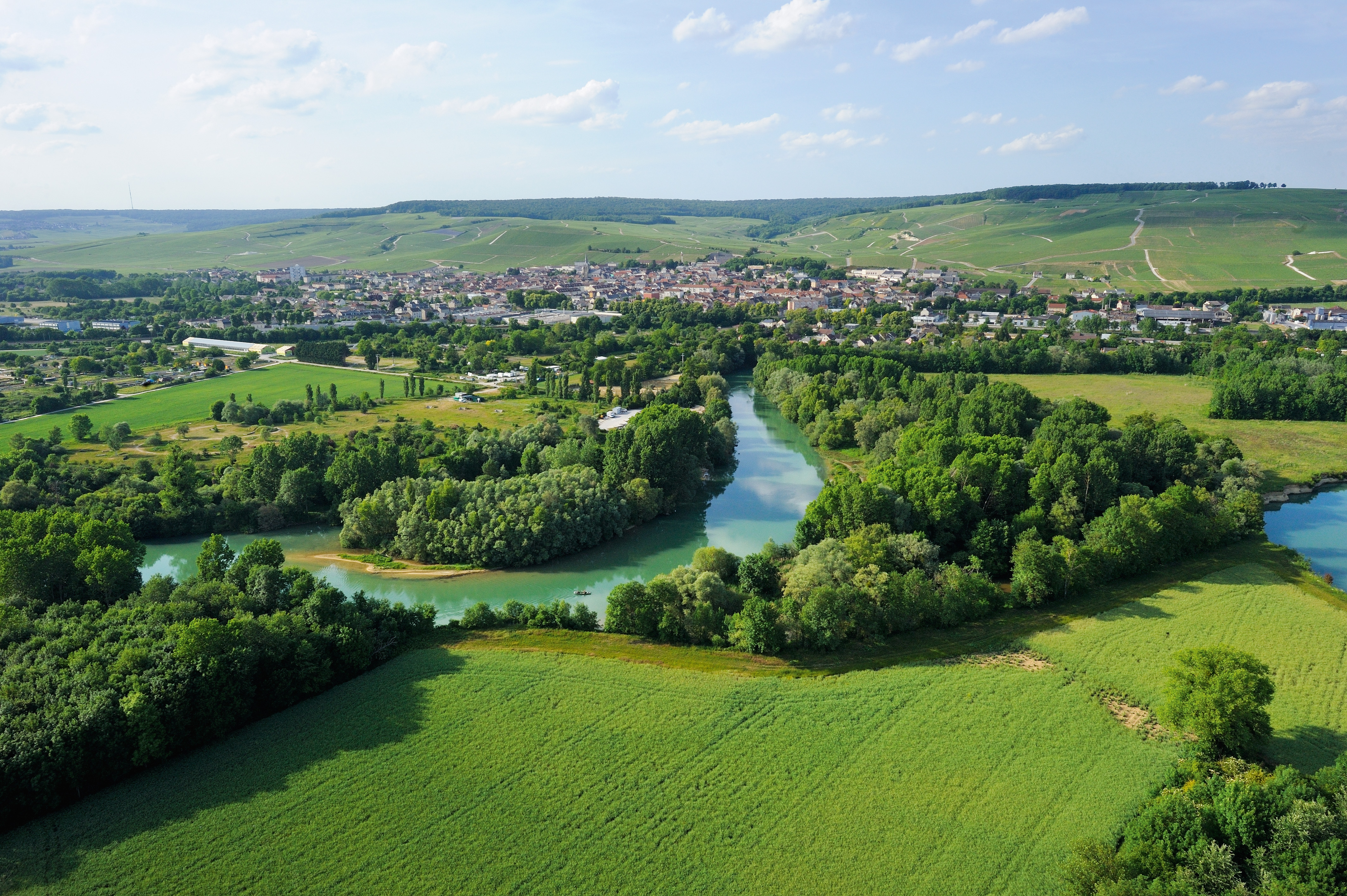 Champagne region in France.