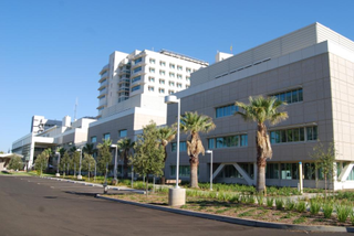 The UC Davis Medical Center, where a patient tested positive for the new coronavirus.