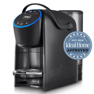 Lavazza Voicy smart coffee machine with Ideal Home approved logo