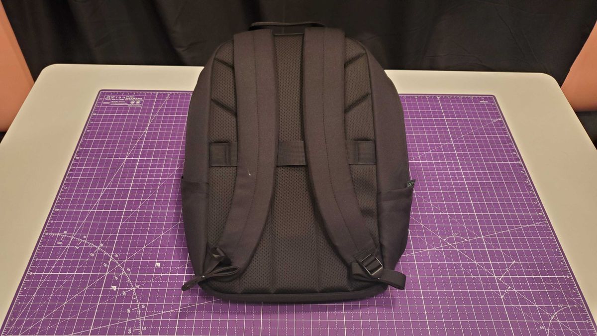 a black laptop backpack