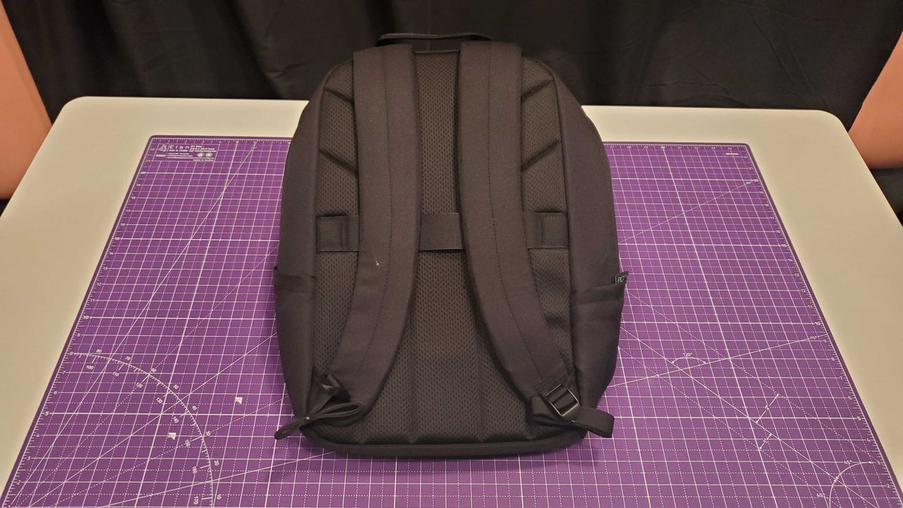 a black laptop backpack