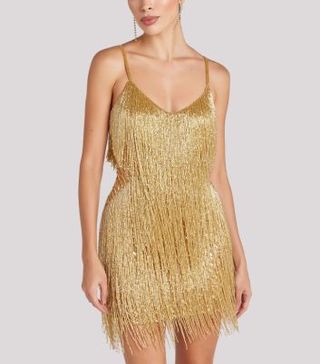 Image of gold dress