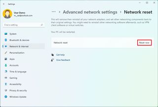 Windows 11 reset network adapters