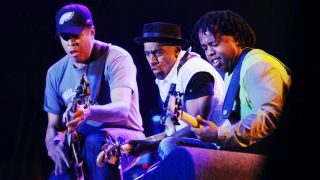 Stanley Clarke, Marcus Miller and Victor Wooten perform on stage on the second day of the North Sea Jazz Festival on July 11, 2009 in Rotterdam, Netherlands. 