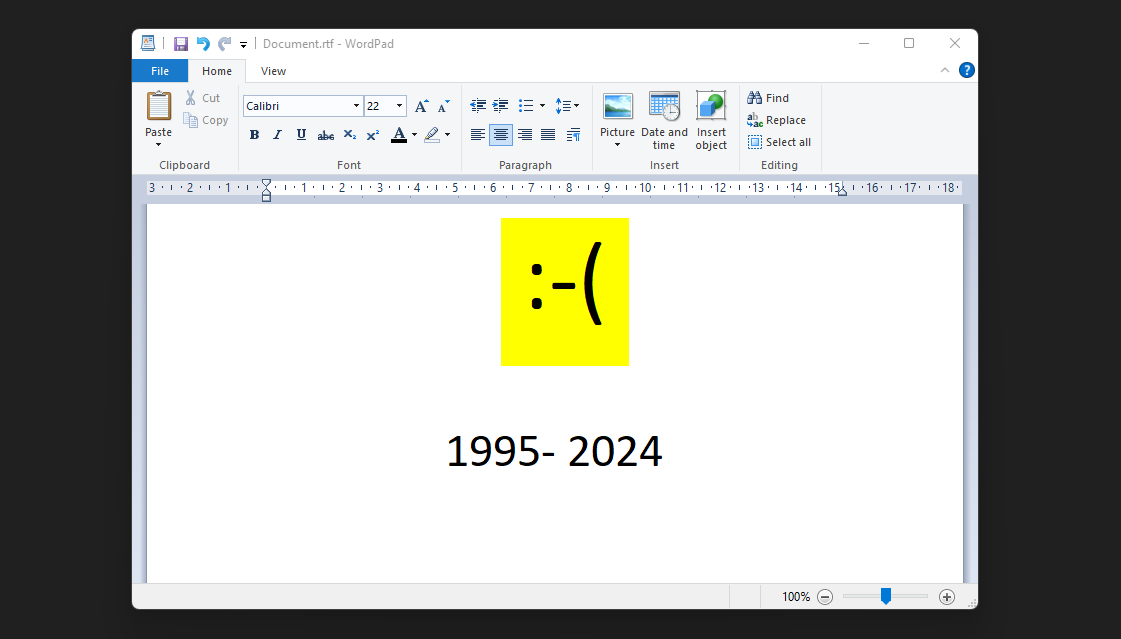 Microsoft retires WordPad after 28 years — app no longer available as of Windows 11 24H2