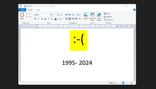 Happy Retirement, WordPad 1995- 2024