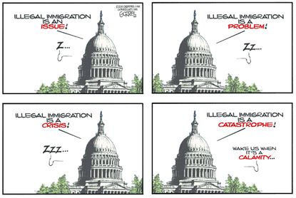 Political cartoon U.S. congress immigration