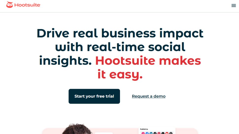 Hootsuite website screenshot (June 2025).