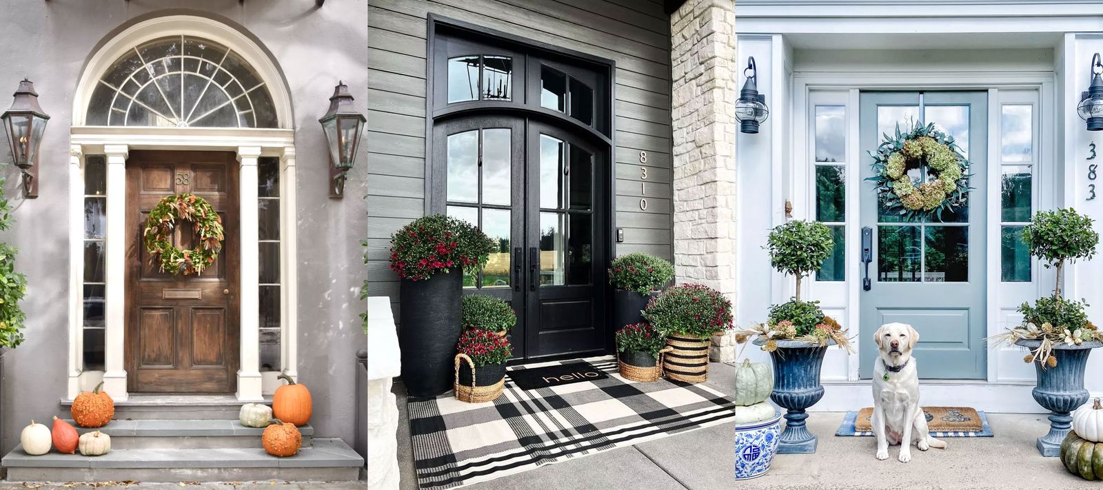 12 fall front door decor ideas for a stylish seasonal display