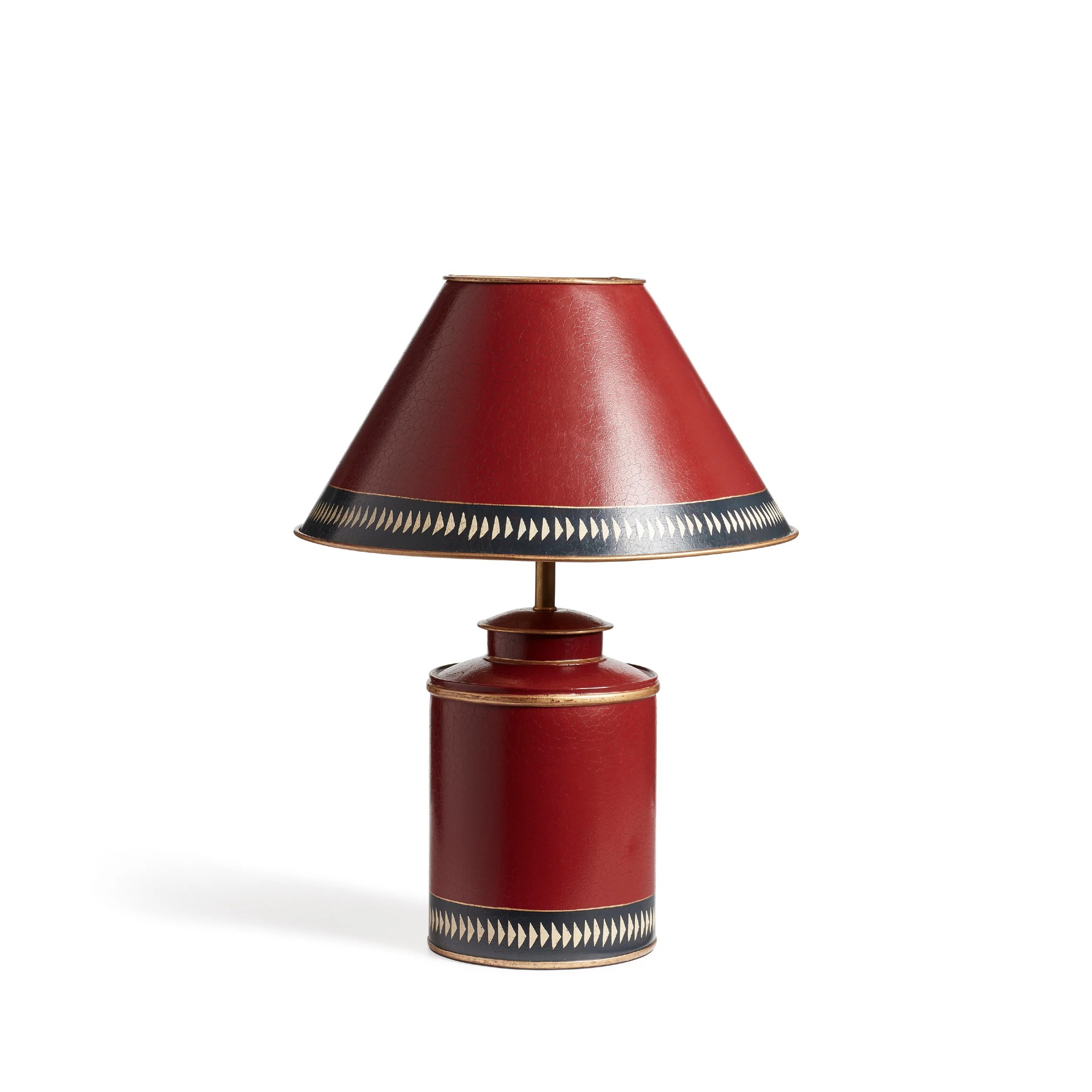 OKA Kolmio Table Lamp and Shade - Red