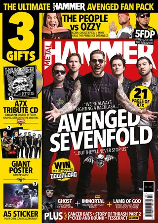 Avenged Sevenfold on the cover of Metal Hammer magazine