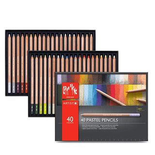 Product shot of some of the best pastel pencils, Caran d’Ache Pastel Pencils