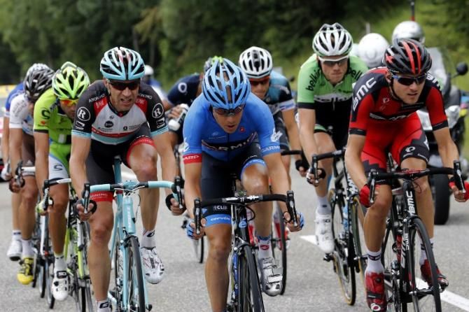 Americans Tejay van Garderen (BMC) and Tom Danielson (Garmin) made the breakaway