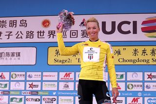 Charlotte Becker moved into the yellow jersey as overall race leader