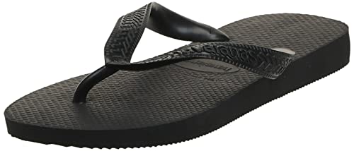Havaianas Top Flip Flops for Unisex - Summer Style Sandals - Black, 9/10w - 7/8m