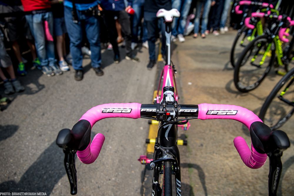 The Contador bike cockpit.