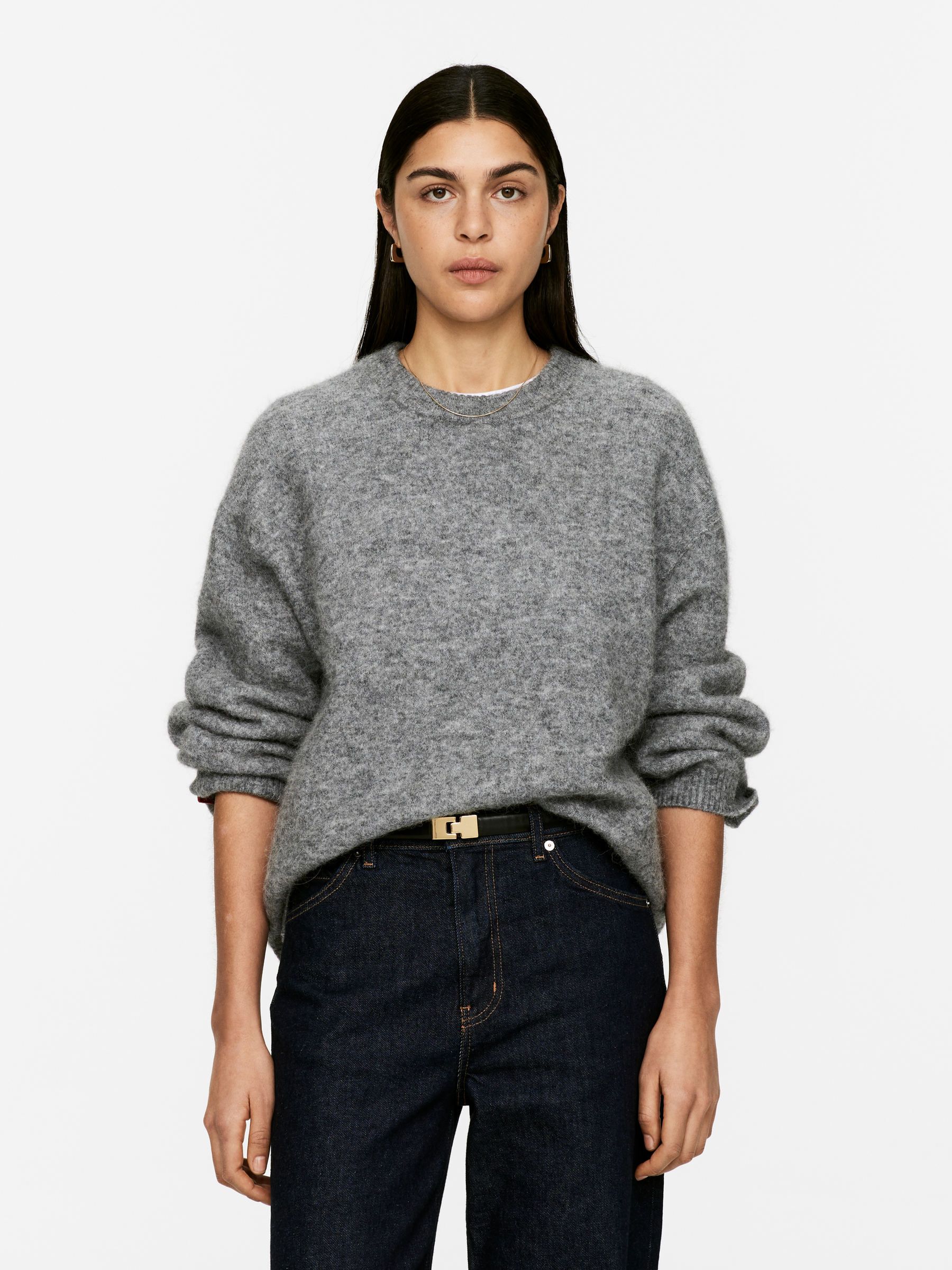 Alpaca-Wool Blend Jumper – Light Grey – Women – Arket Gb