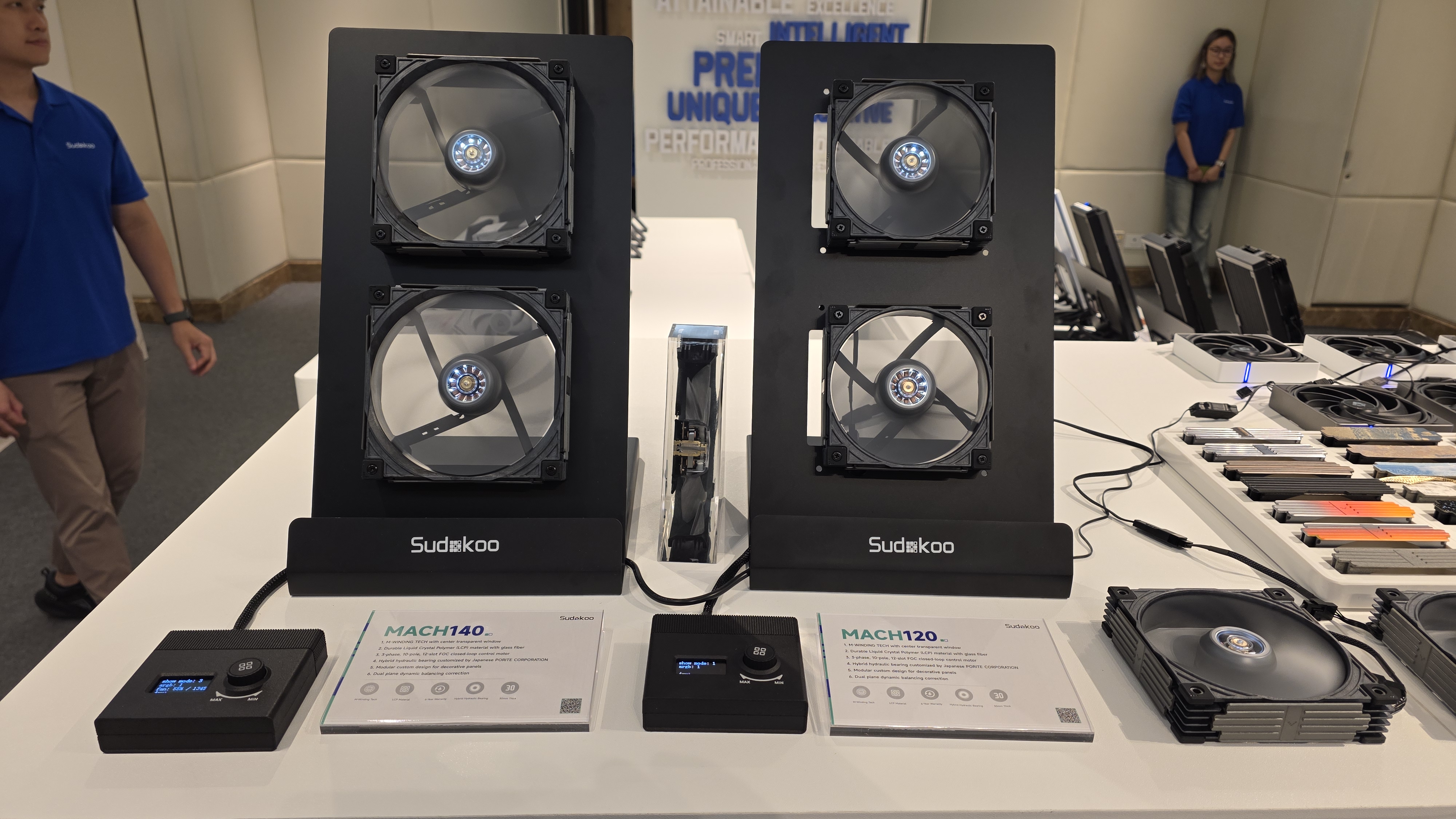 Sudokoo's Mach and Astra fans, plus 3D printed stickers.