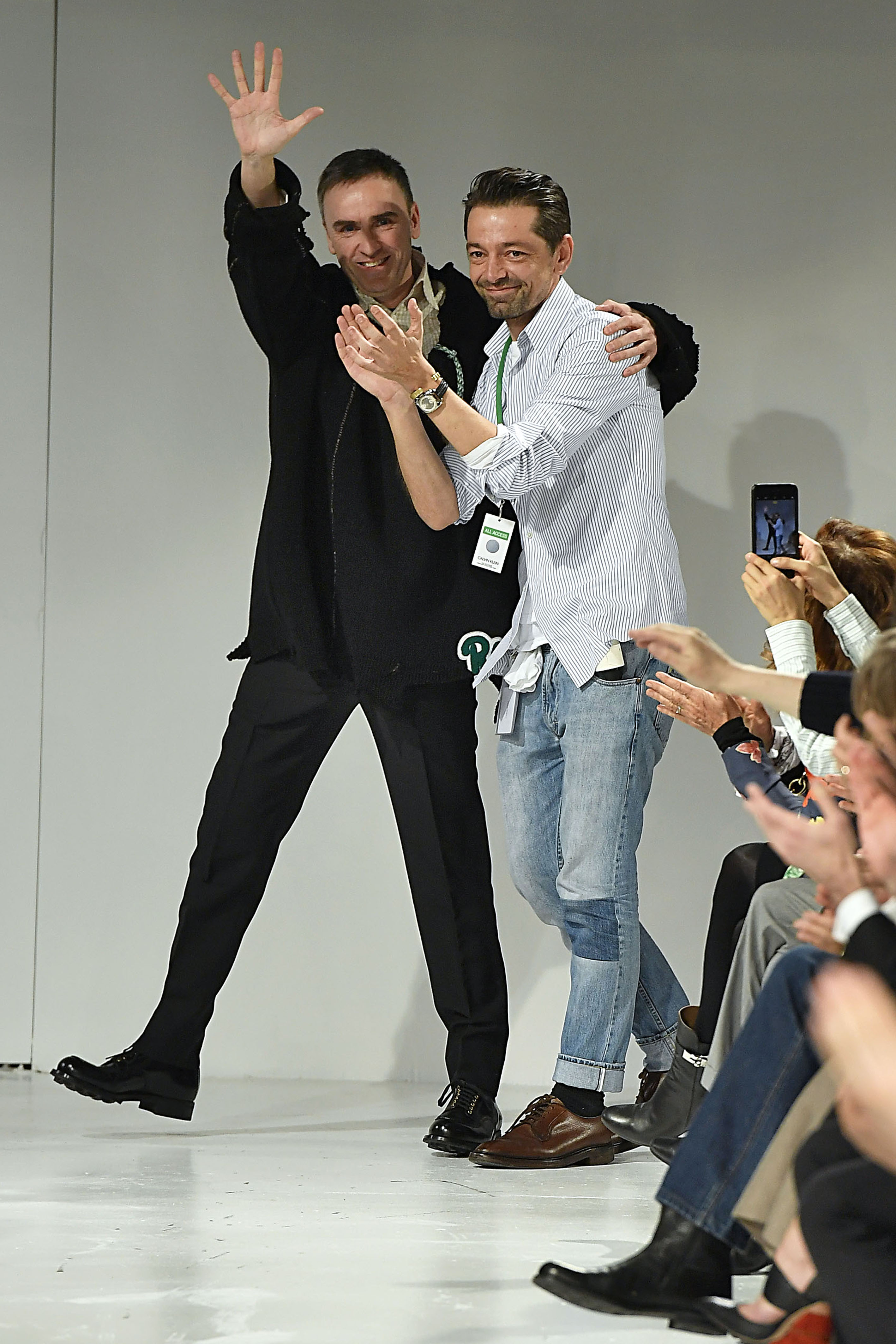 Photo of Raf Simons and Pieter Mulier.