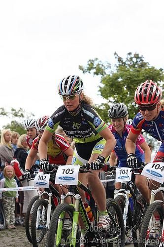 Gunn-Rita Dahle Flesjaa at the start.