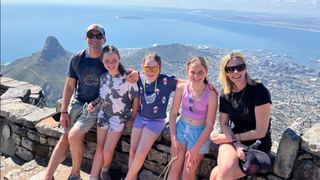 Rebecca Glashow and family in South Africa