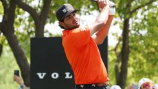 Eugenio Chacarra takes a shot at the Volvo China Open