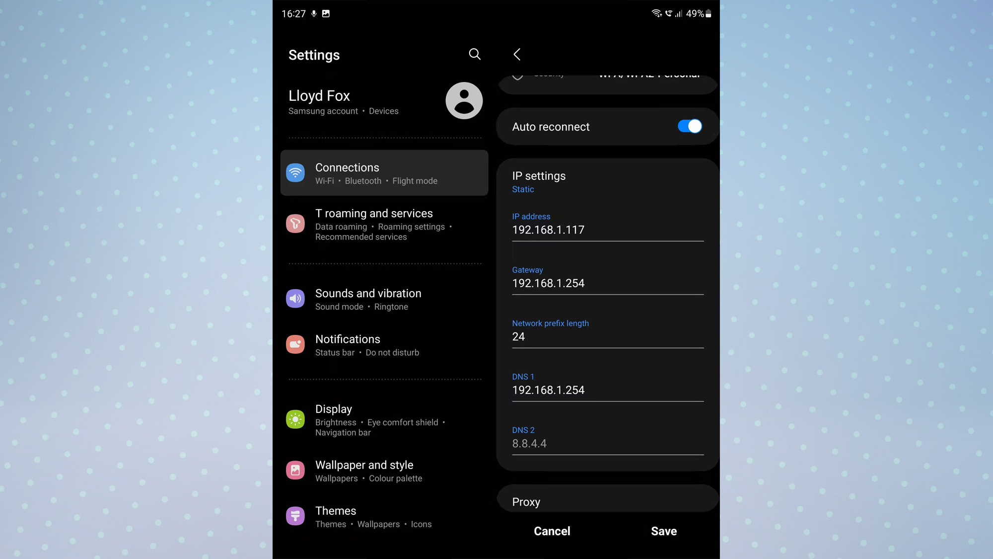Android 12 settings menu