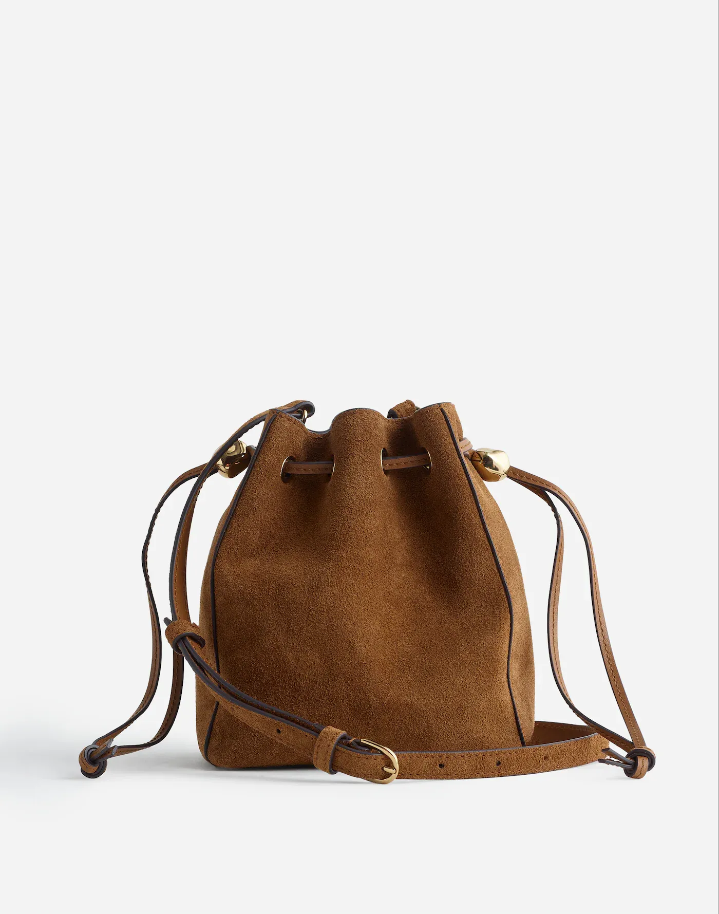 The Mini Drawstring Crossbody Bucket Bag