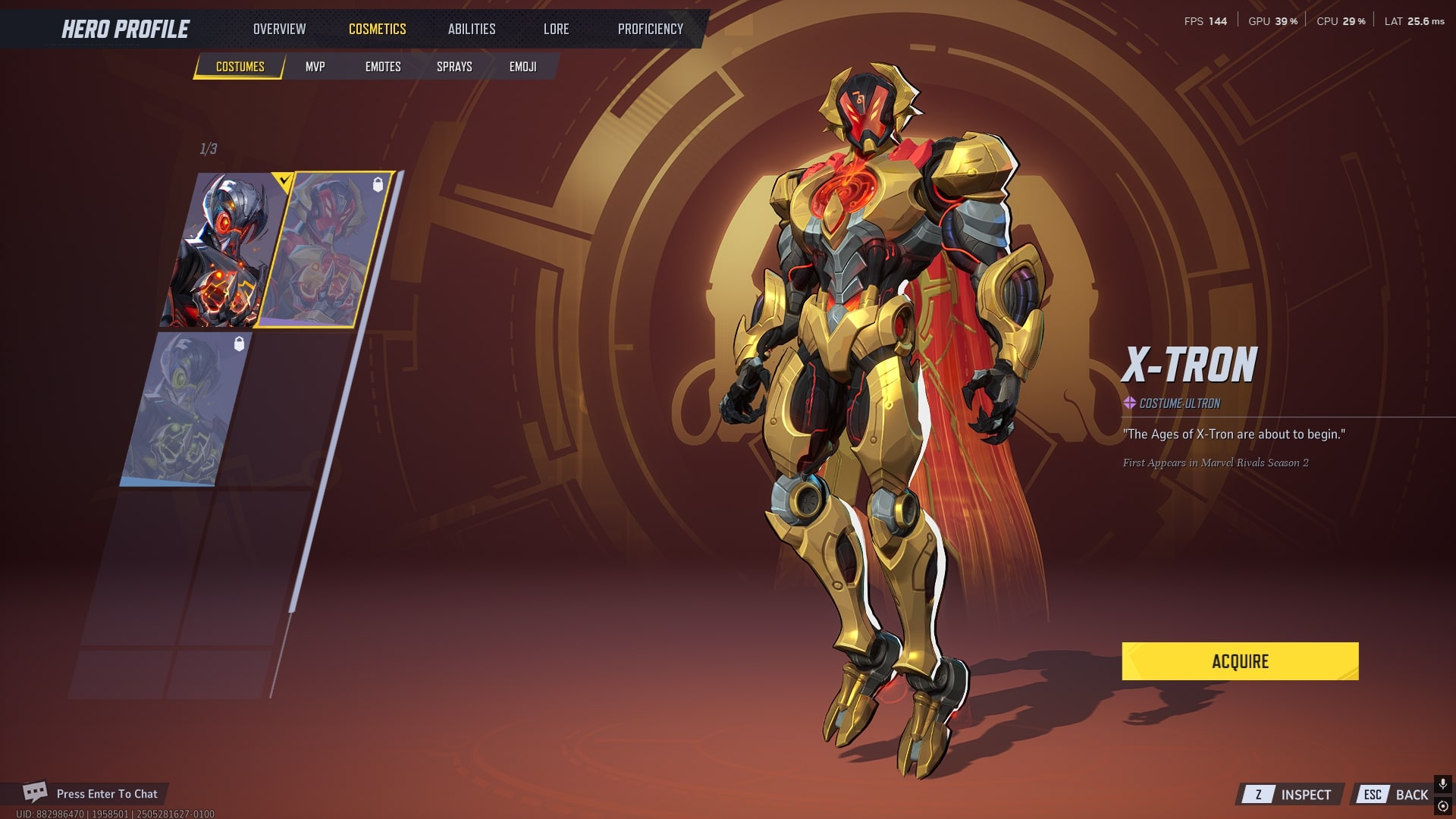 Marvel Rivals Ultron costume X-Tron
