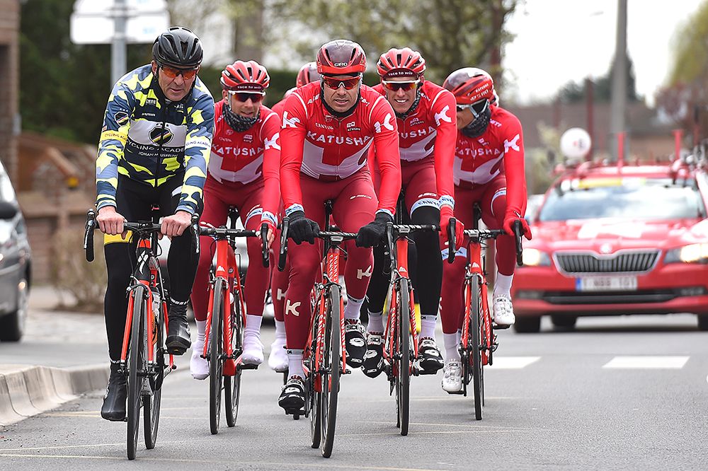 Johan Museeuw rides with Katusha