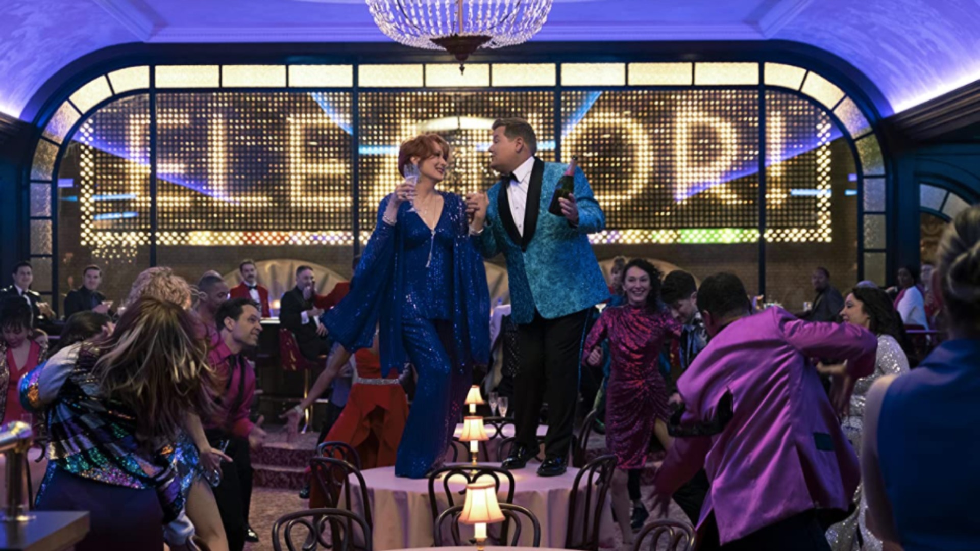 Meryl Streep and James Corden in The Prom