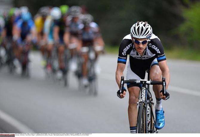 Dries Devenyns (Giant-Shimano) went on the attack