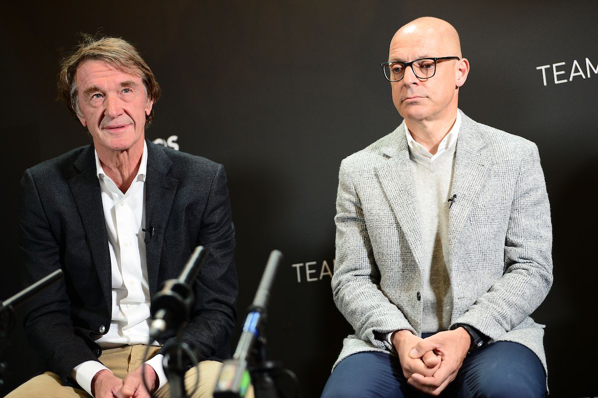 Jim Ratcliffe alongside Dave Brailsford