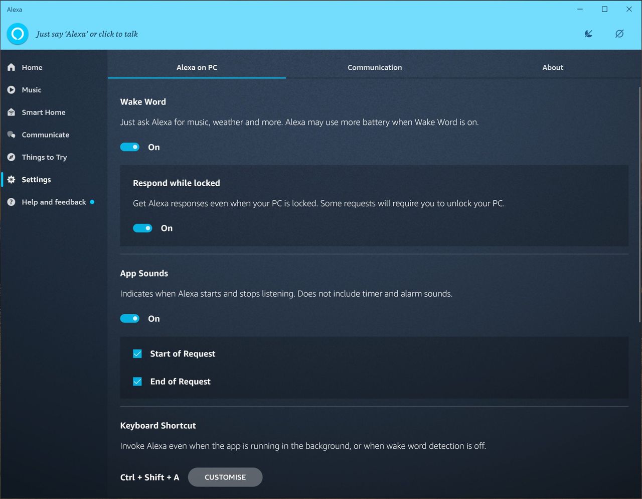 Amazon Alexa Windows 10